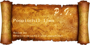 Pospischil Ilma névjegykártya